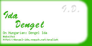 ida dengel business card